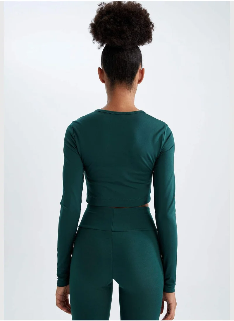 DeFacto Woman Cropped Fit Long Sleeve T-Shirt