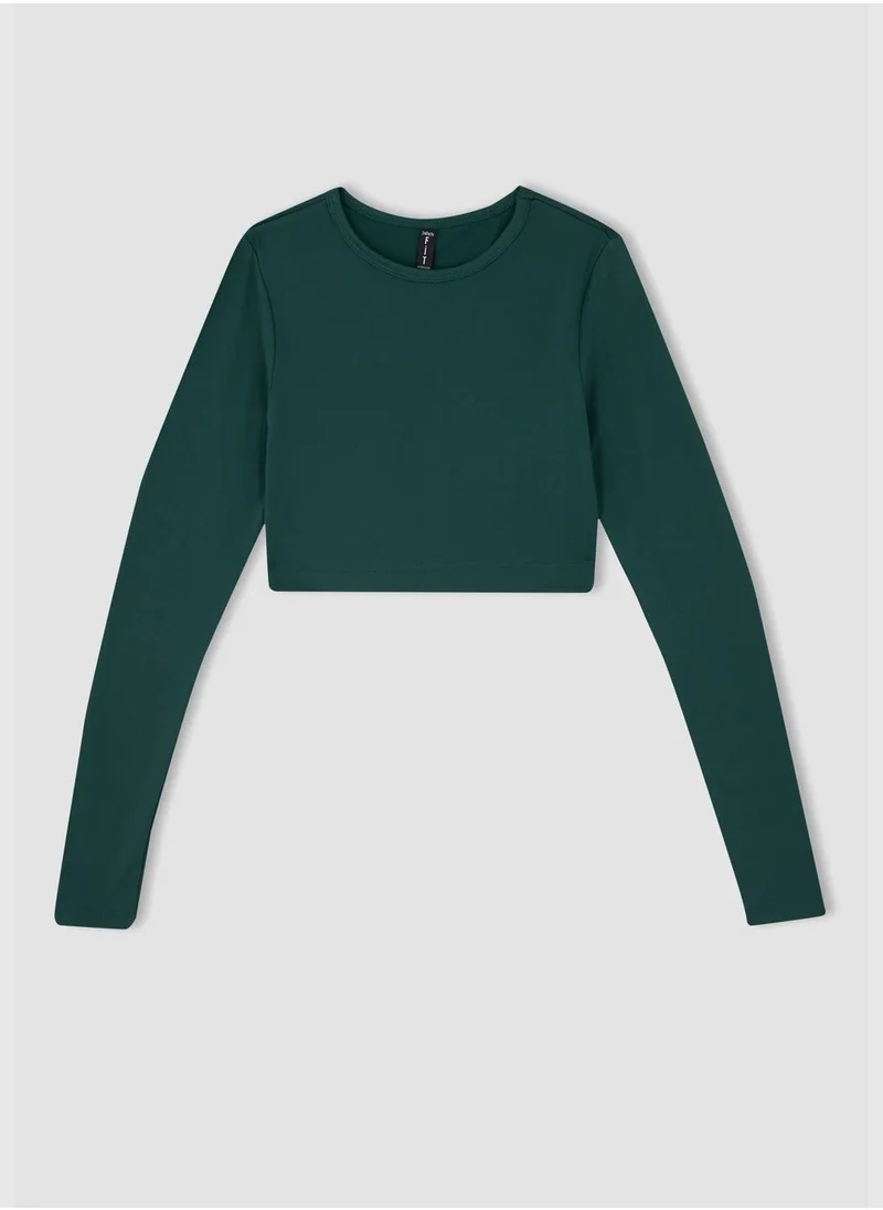 DeFacto Woman Cropped Fit Long Sleeve T-Shirt