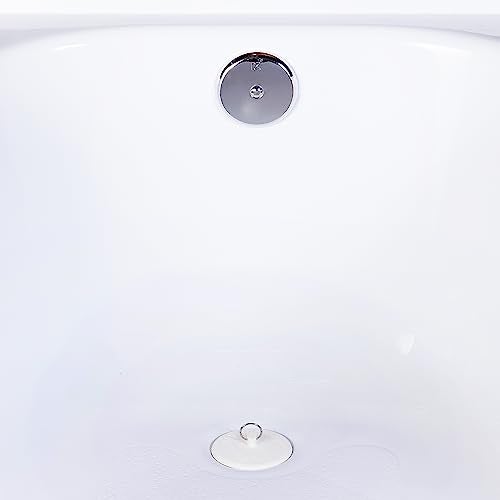 Plumb Pak PP22004 Stopper with Plated Ring, for Use with All Laundry and Bath Tubs with 1-1/2 to 2 in Drains , White - Image 2