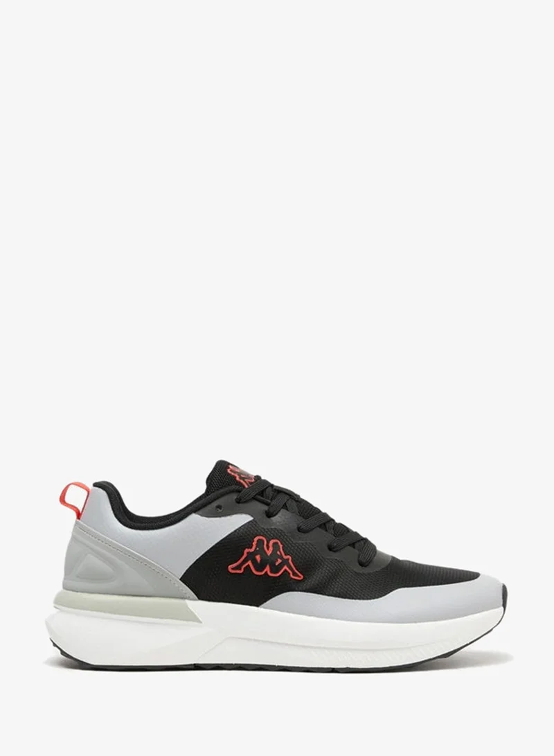 Men's Colourblock Walking Shoes with Lace-Up Closure