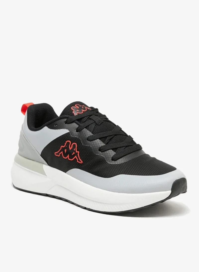 Men's Colourblock Walking Shoes with Lace-Up Closure