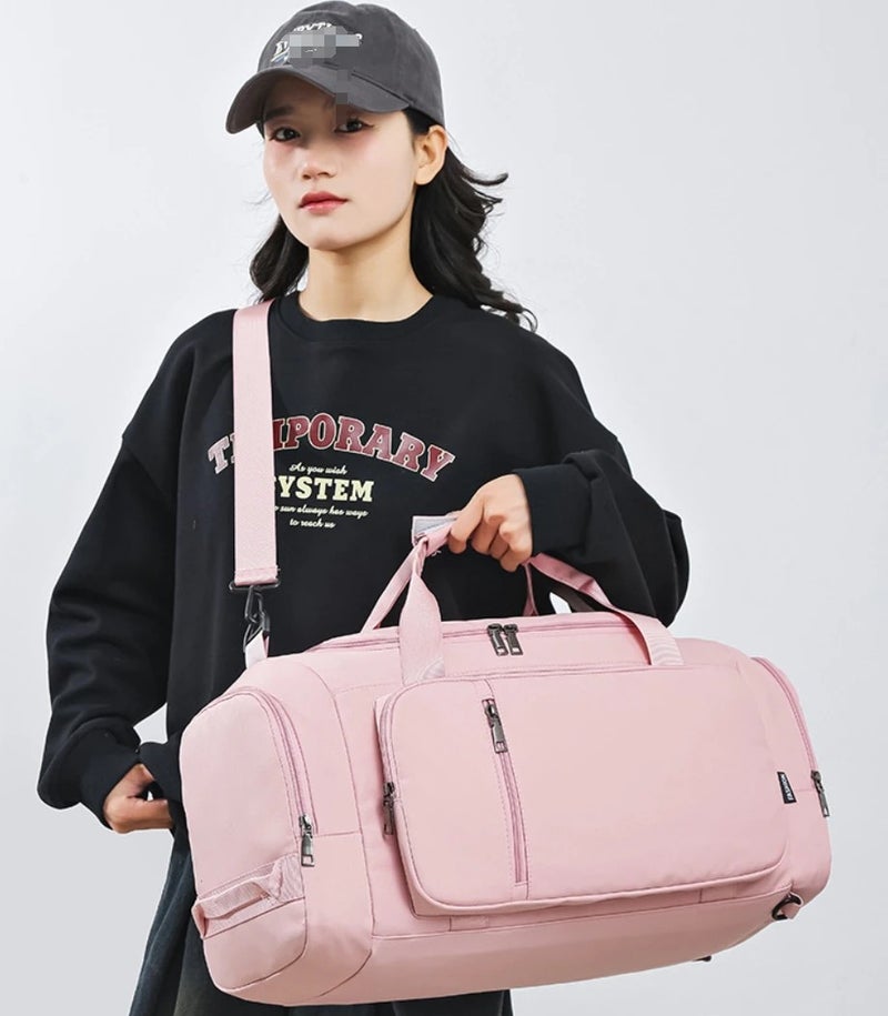 Bluejw Unique Travel Duffel Gym Bag for Girls - Waterproof Sports Weekender Bag with Crossbody Strap - Image 3