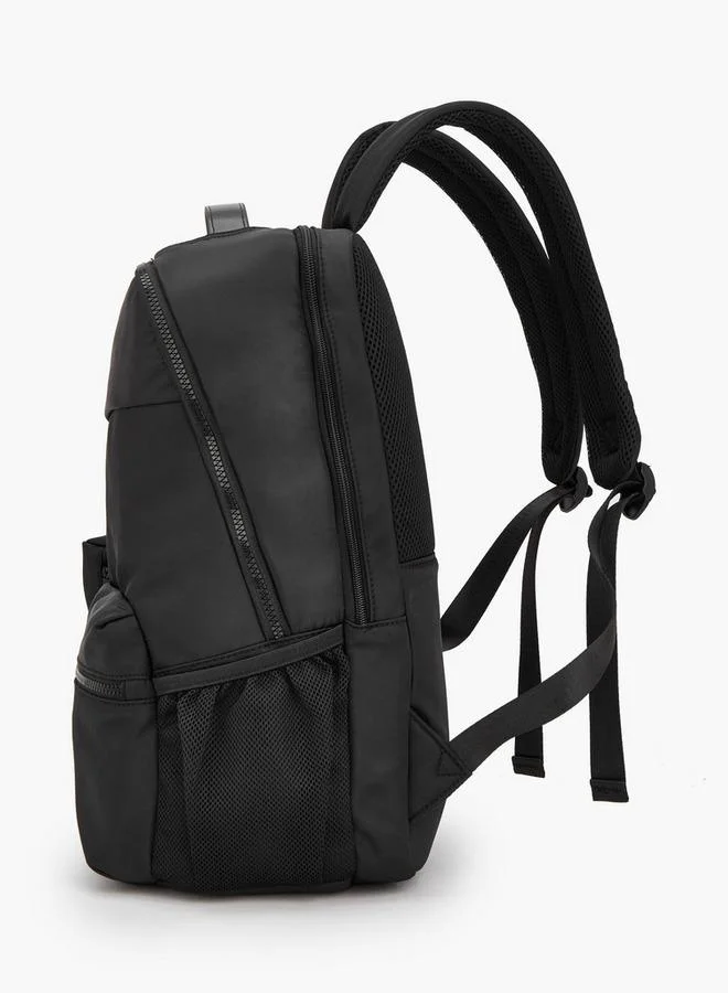 Missy Solid School Backpack With Detachable Side Pouch - 20x20x40 CM
