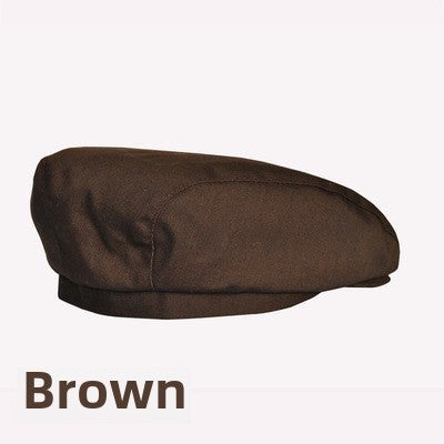 Chef Beret Cap Unisex Bakery Hat Coffee Shop Dark Coffee