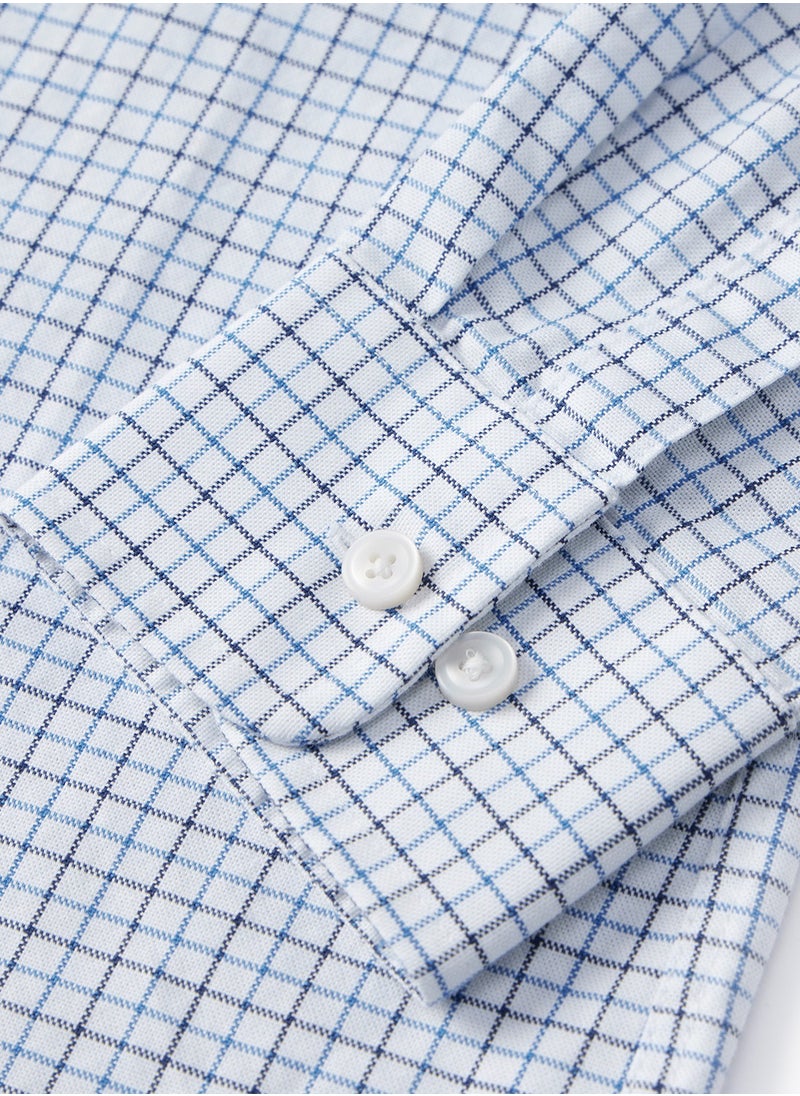GIORDANO Men's  Shirt with Small Lion Embroidery Multicolour  - Image 4