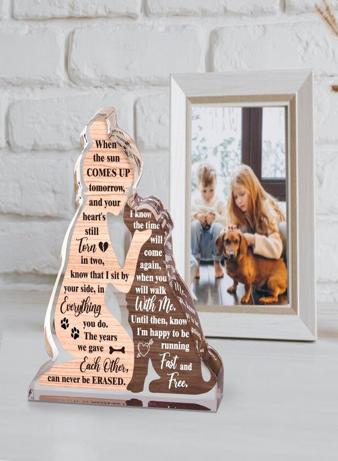 Hakumata Dog Memorial Gifts for Loss of Dog, Loss of Dogs Sympathy Gift, In Memory Of Puppy, Acrylic Plaque Pet Passing Away Keepsake for Grieving Pet Owners - Image 4