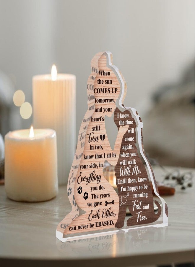 Hakumata Dog Memorial Gifts for Loss of Dog, Loss of Dogs Sympathy Gift, In Memory Of Puppy, Acrylic Plaque Pet Passing Away Keepsake for Grieving Pet Owners - Image 3