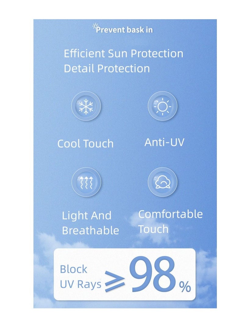 Generic Ice Silk Breathable Sunscreen UV Protection Mask  - Image 2