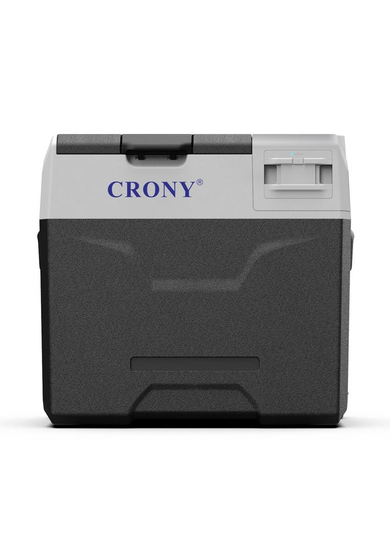 CX50 Car Refrigerator 50L with Lithium Battery, DC 12V/24V, -20°C to 20°C, LED Control Panel, App Connectivity, USB Charging, Trolley Wheels, Dual Power, Battery Protection