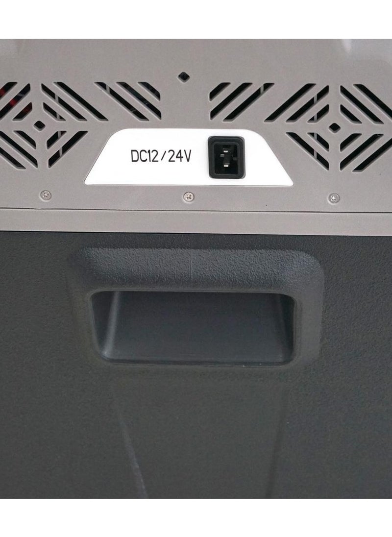 CX50 Car Refrigerator 50L with Lithium Battery, DC 12V/24V, -20°C to 20°C, LED Control Panel, App Connectivity, USB Charging, Trolley Wheels, Dual Power, Battery Protection