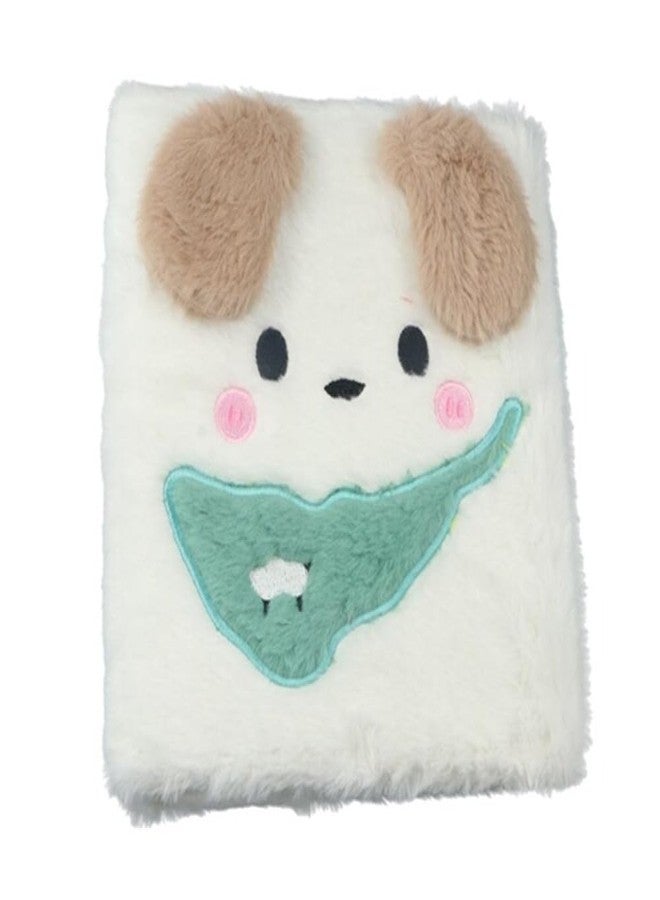 Kopida ألبوم صور كرتوني مخملي بحجم A5 مع 20 صفحة داخلية، وحامل بطاقات صور على شكل كلب لطيف بست حلقات لتخزين بطاقات الصور - Image 1