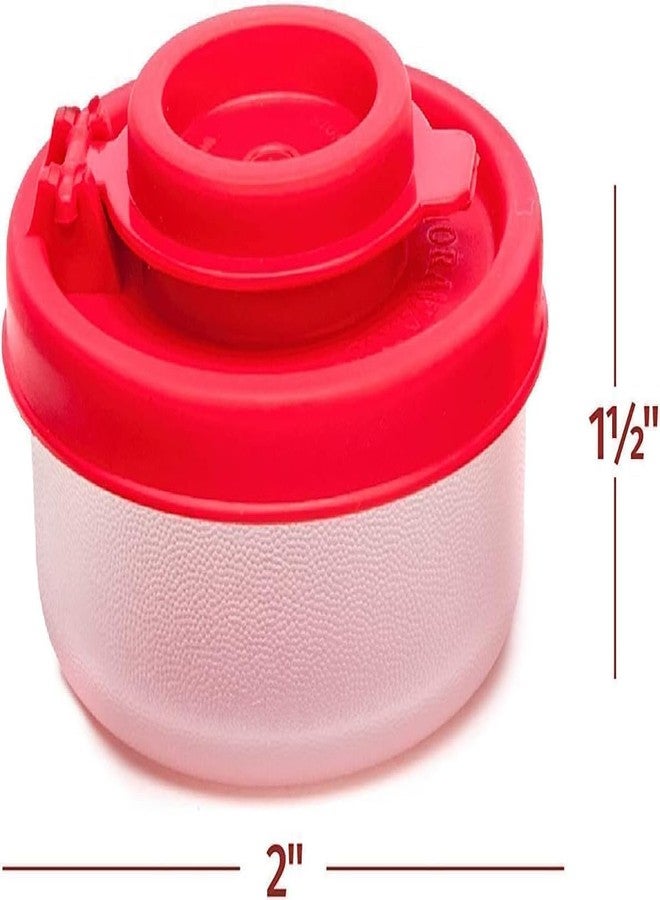 GOUDOGEDC 2Pcs Red Small Salt And Pepper Shakers For On The Go - Mini Shaker Set For Salt And Pepper With Lid To Take With You - For Travel, Camping And To-Go 40G, Salt Shakers Kitchen Utensils - Image 3