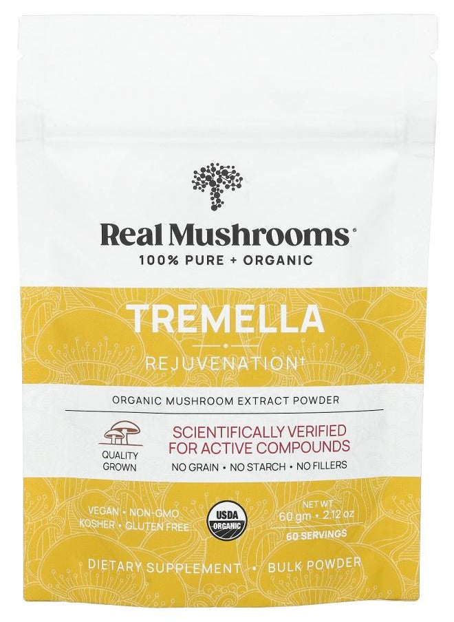 Real Mushrooms - Tremella Organic Mushroom Extract Powder 2.12 oz (60 g) - Image 1