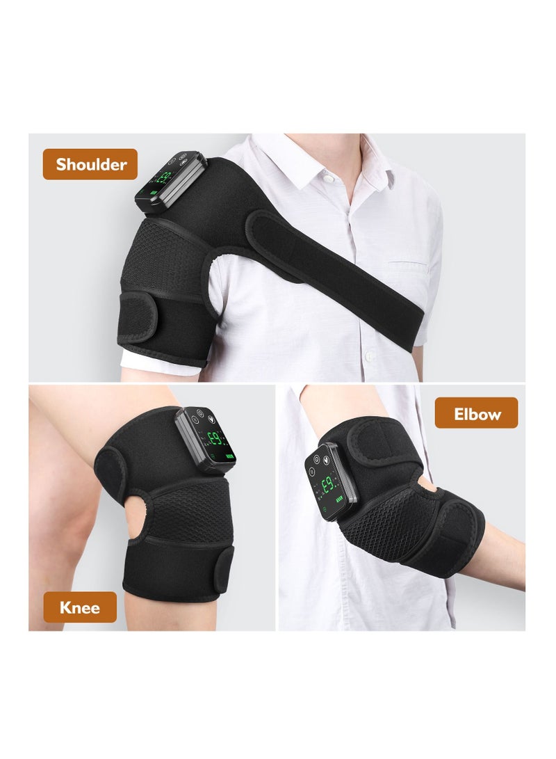 Furtey Electric Heating Knee Massager Joint Physiotherapy Elbow Knee Pad Shoulder Pad Vibration Massage Pain Relief - Image 3