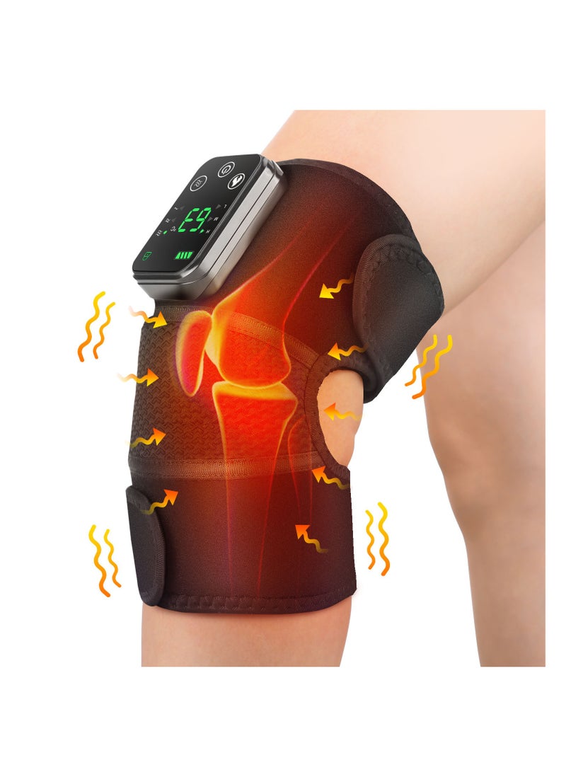 Furtey Electric Heating Knee Massager Joint Physiotherapy Elbow Knee Pad Shoulder Pad Vibration Massage Pain Relief - Image 1