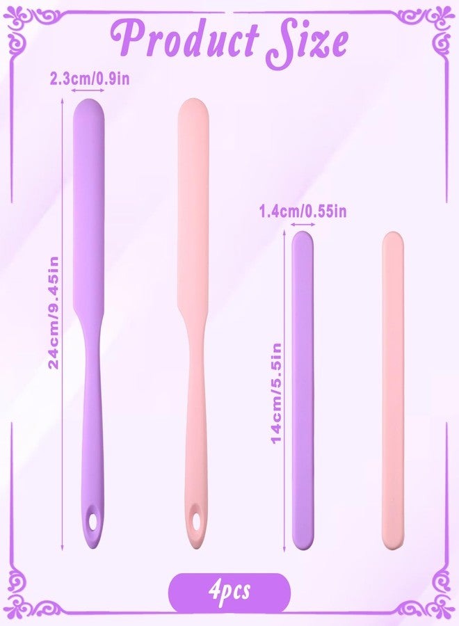 Tweruna 4 PCS Reusable Silicone Wax Stick and Waxing Spatula Set, Non-Stick - Image 2