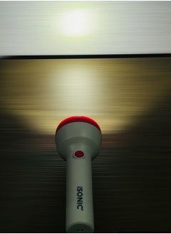 iSONIC 1 W Rechargeable LED Torch Light Focus Range 800 Mtr For Trekking Hiking Outdoor White/Pink IL 81  - Image 3
