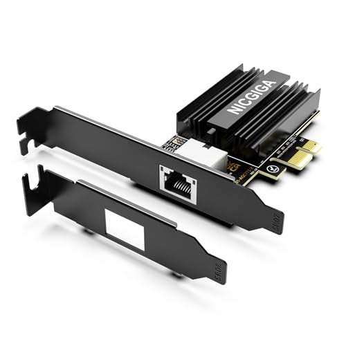 NICGIGA 2025 New 10G Base-T PCI-e4.0 X1 Network Card, Marvell AQC113 Controller, NICGIGA 10Gb Ethernet Adapter Support WOL, 10Gbe RJ45 Port NIC Card, Windows10/11/Windows Server/Linux - Image 1