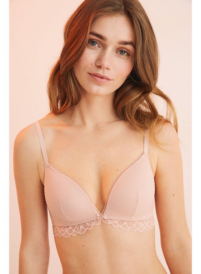 women'secret LOVELY tulle lace triangle bra - Image 4