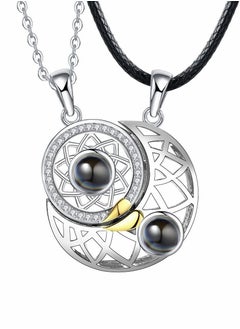 Magnetic Couple Necklace for Him and Her, Matching Couple Necklaces, Couple Heart Pendant, Matching Couple Necklaces for Him and Her, Matching Heart Necklace for Couples or Best Friends
