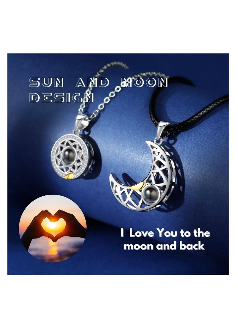 SYOSI - Magnetic Couple Necklace for Him and Her, Matching Couple Necklaces, Couple Heart Pendant, Matching Couple Necklaces for Him and Her, Matching Heart Necklace for Couples or Best Friends - Image 1