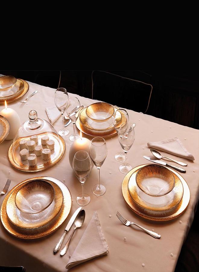 IVV Flat Plate Orizzonte 37 Cm- Clear Gold  - Image 1