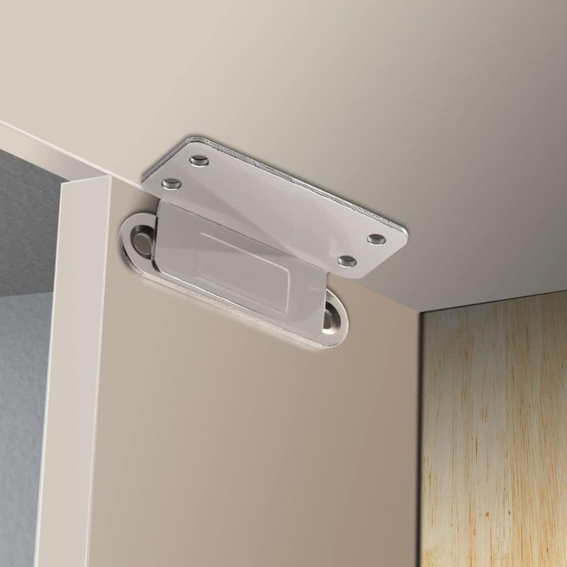Mousike Cabinet Magnets Adhesive Strong Magnetic Door Catch Stainless Steel Kitchen Magnetic Latch Used to Close Cupboard Cabinet Closet Door Drawer(Silver 6Pack) - Image 4