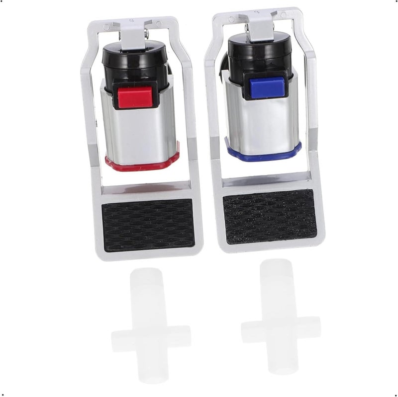 Aputue Water Dispenser Faucet Replacement, 2 Pcs Red and Blue Water Cooler Plastic Dispenser, dispenser faucet water Cooler Faucet Replacement Fits Adaptor Hot Cold water - Image 1