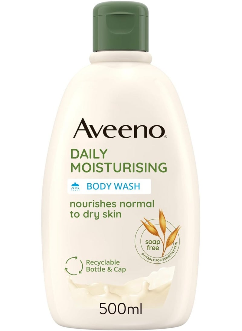 Aveeno - Aveeno Daily Moisturising Body Wash, With Soothing Oat, Suitable For Sensitive Skin, Soap-Free,500ml - Image 1