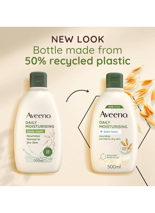 Aveeno - Aveeno Daily Moisturising Body Wash, With Soothing Oat, Suitable For Sensitive Skin, Soap-Free,500ml - Image 1
