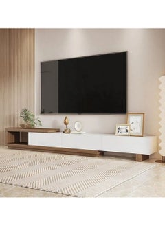 MDF and Swedish Wood Tv Unit White and Brown - 280x40x45 cm - pzsku/Z0B917C6049374535D305Z/45/_/1738518197/896bf487-8da2-4e8c-9c09-15483b96559c