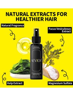 Sevich Sea Salt Spray for Hair Men - Hair Texturizing Spray with Kelp Red Algae Extract - Surf Spray to Add Volume and Texture Sea Salt Spray for Men Beach Hair Spray ，24 Hours Hair Spray Strong Hold  ﻿  - Image 2