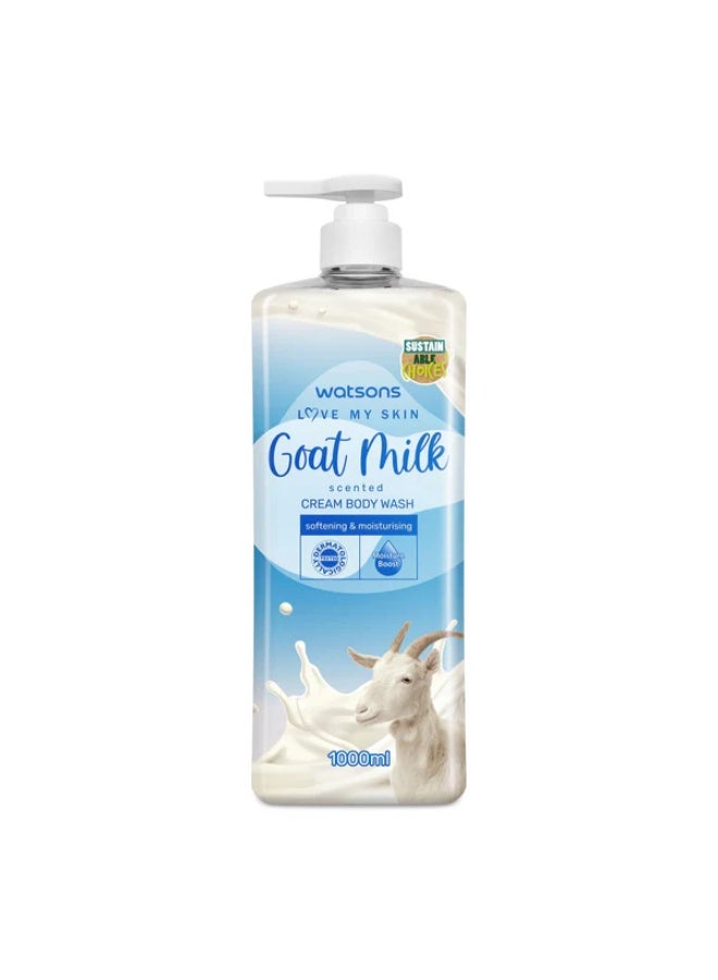 Watsons Creamy and fragrant shower gel with goat's milk, 1000 ml - Image 1