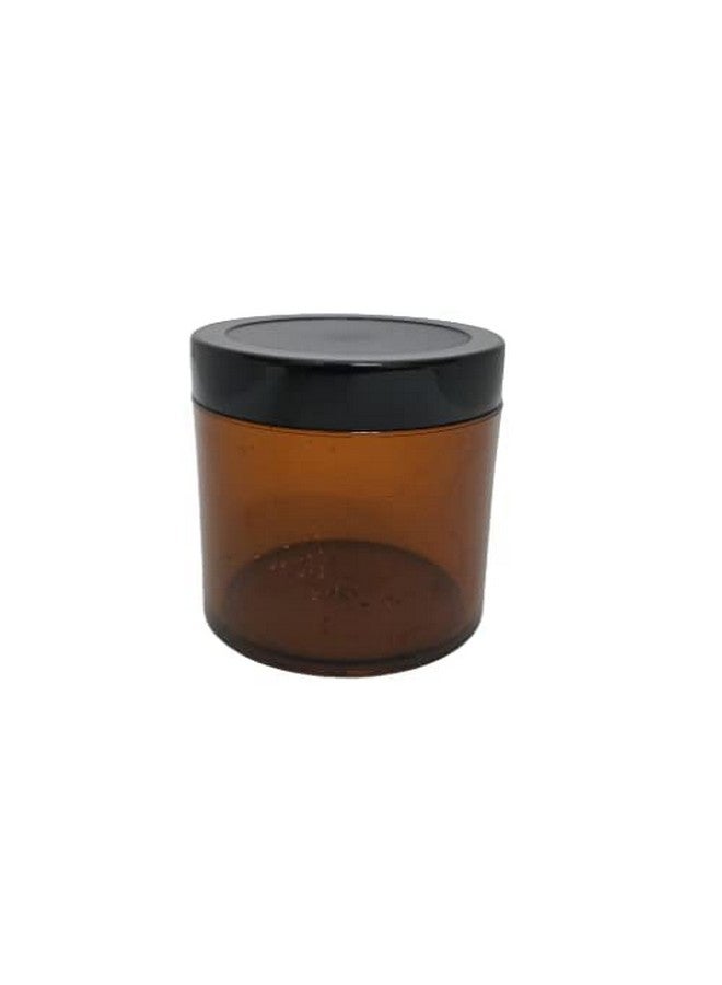 BH PLAST(SUPERSAVER Pack of 60 PCS) 100 Gram Amber Color Acrylic SAN JAR for DIY Cosmetic LIPBALMS with Protective Inner lid 100% Leak Proof - Image 1