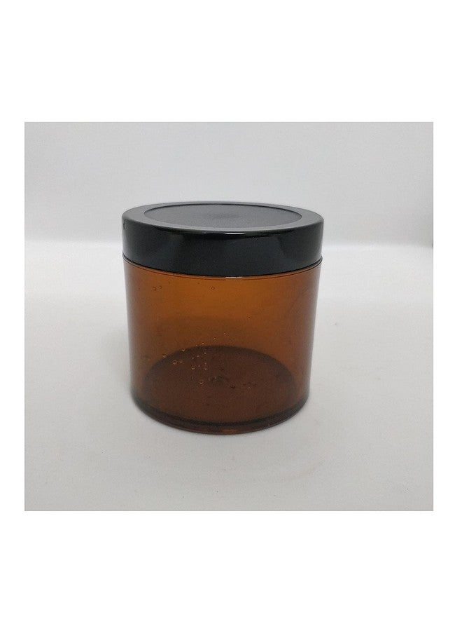 BH PLAST(SUPERSAVER Pack of 60 PCS) 100 Gram Amber Color Acrylic SAN JAR for DIY Cosmetic LIPBALMS with Protective Inner lid 100% Leak Proof - Image 2