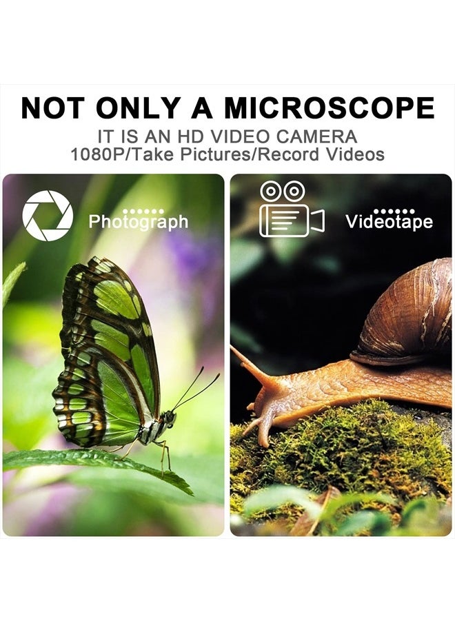 Bysameyee - 4K 3840x2160P Wireless Digital Microscope, Handheld HD USB Microscope Inspection Camera Endoscope 40x-1000x Magnification, Compatible with iPhone iPad Android Phone Tablet Windows Mac PC - Image 1