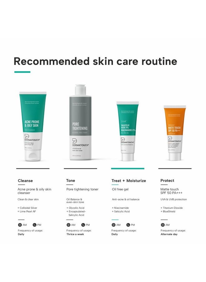DERMATOUCH Dermatouch Salicylic Acid 2% Niacinamide 6% Anti-Acne Oil-Free Gel For Active Acne, Oil Balancing, Pore Tightening - 30G  - Image 5