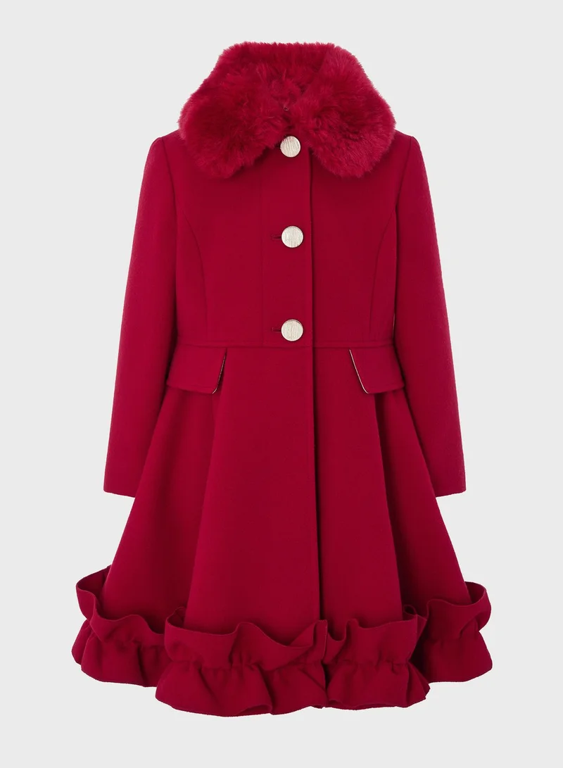 MONSOON Teen Ruffle Hem Jacket