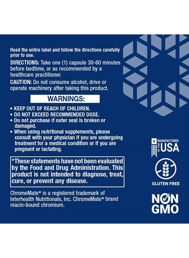 Life Extension Quiet Sleep Melatonin - 5mg of Melatonin Supplement with Vitamin C, B6, B12, Calcium, Magnesium and Inositol for Restful & Healthy Sleep - Non-GMO, Gluten-Free, Vegetarian - 60 Capsules - Image 3