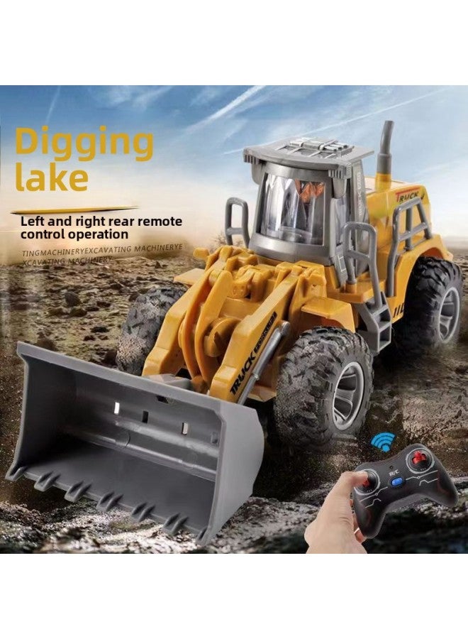 Remote Control Bulldozer Forklift Excavator Road Roller Men's Electric Simulation Engineering Vehicle RC Children Excavator Toy-Color:LA588-6 Four-way Remote Control Truck-Proportion:Package 1: Standard (battery Not Included) - Image 5