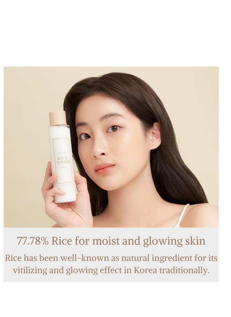 آي أم فروم - تونر I'm From Rice Toner 77.78% من مستخلص الأرز من كوريا، جوهر متوهج مع النياسيناميد المرطب للبشرة الجافة، نباتي، خالي من الكحول، خالي من العطور، معتمد من بيتا، تونر تجميل K، 5.07 أونصة سائلة - Image 1