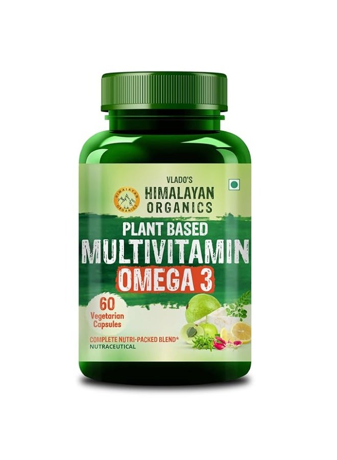 Himalayan Organics Plant Based multivitamin Omega3 60 capsules - Image 1