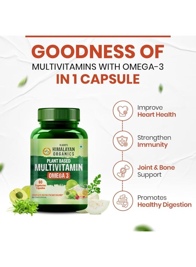 Himalayan Organics Plant Based multivitamin Omega3 60 capsules - Image 2