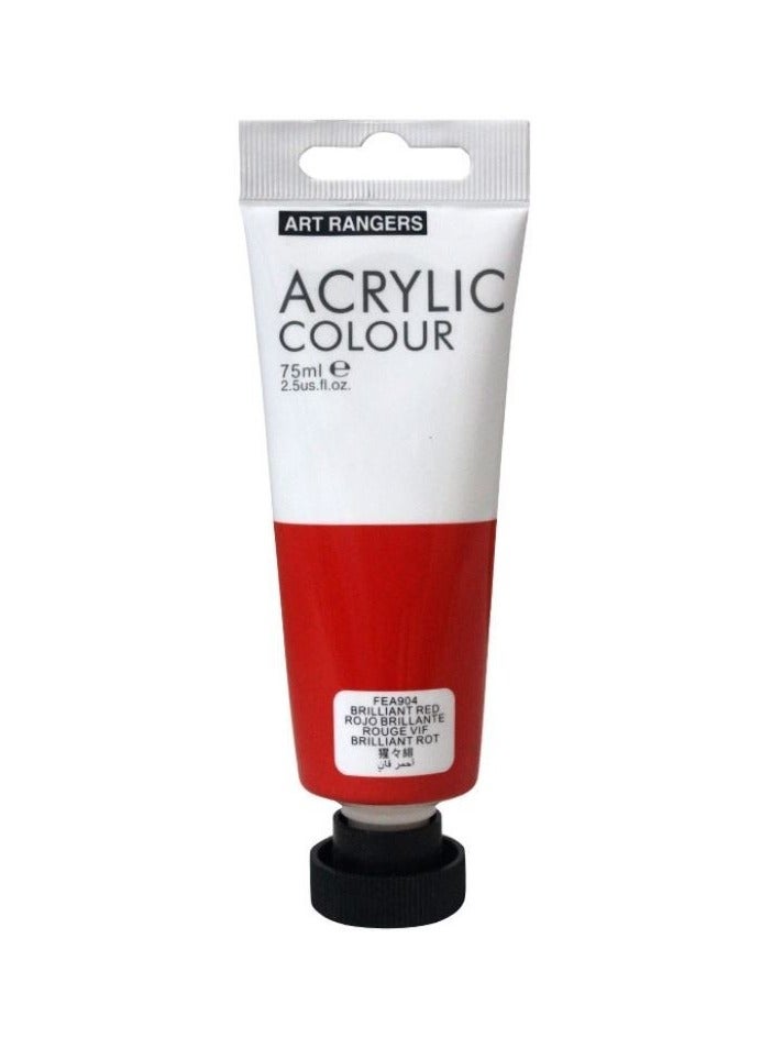 Art Rangers FEA904 Acrylic Colour Single Tube Brilliant Red 75ml