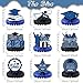 Yisong 9 Pieces 2026 Graduation Party Table Decorations Class of 2026 Congrats Graduation Centerpieces for Tables Congratulate Honeycomb Centerpiece Topper for Grad Party SuppliesBlue - Image 2