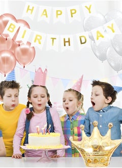 GROIC Birthday Trunk or Treat Car Crown Balloons Decoration Kit, Party Birthday Balloons Supplies Crown Decorations  - Image 3
