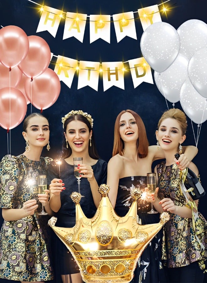 GROIC Birthday Trunk or Treat Car Crown Balloons Decoration Kit, Party Birthday Balloons Supplies Crown Decorations  - Image 5