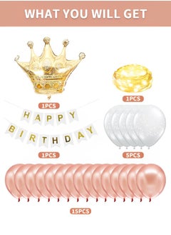 GROIC Birthday Trunk or Treat Car Crown Balloons Decoration Kit, Party Birthday Balloons Supplies Crown Decorations  - Image 2