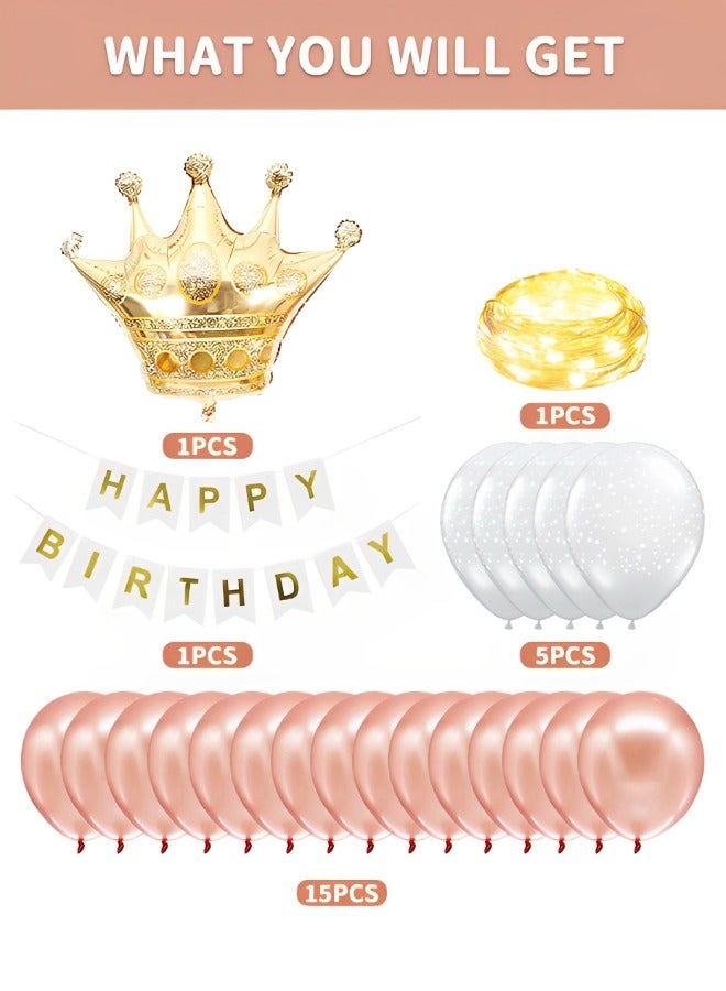 GROIC Birthday Trunk or Treat Car Crown Balloons Decoration Kit, Party Birthday Balloons Supplies Crown Decorations  - Image 2