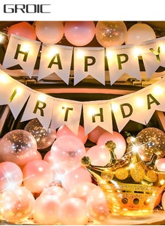 GROIC Birthday Trunk or Treat Car Crown Balloons Decoration Kit, Party Birthday Balloons Supplies Crown Decorations  - Image 1